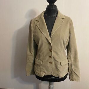 Eddie Bauer Tan Corduroy Blazer, size 10